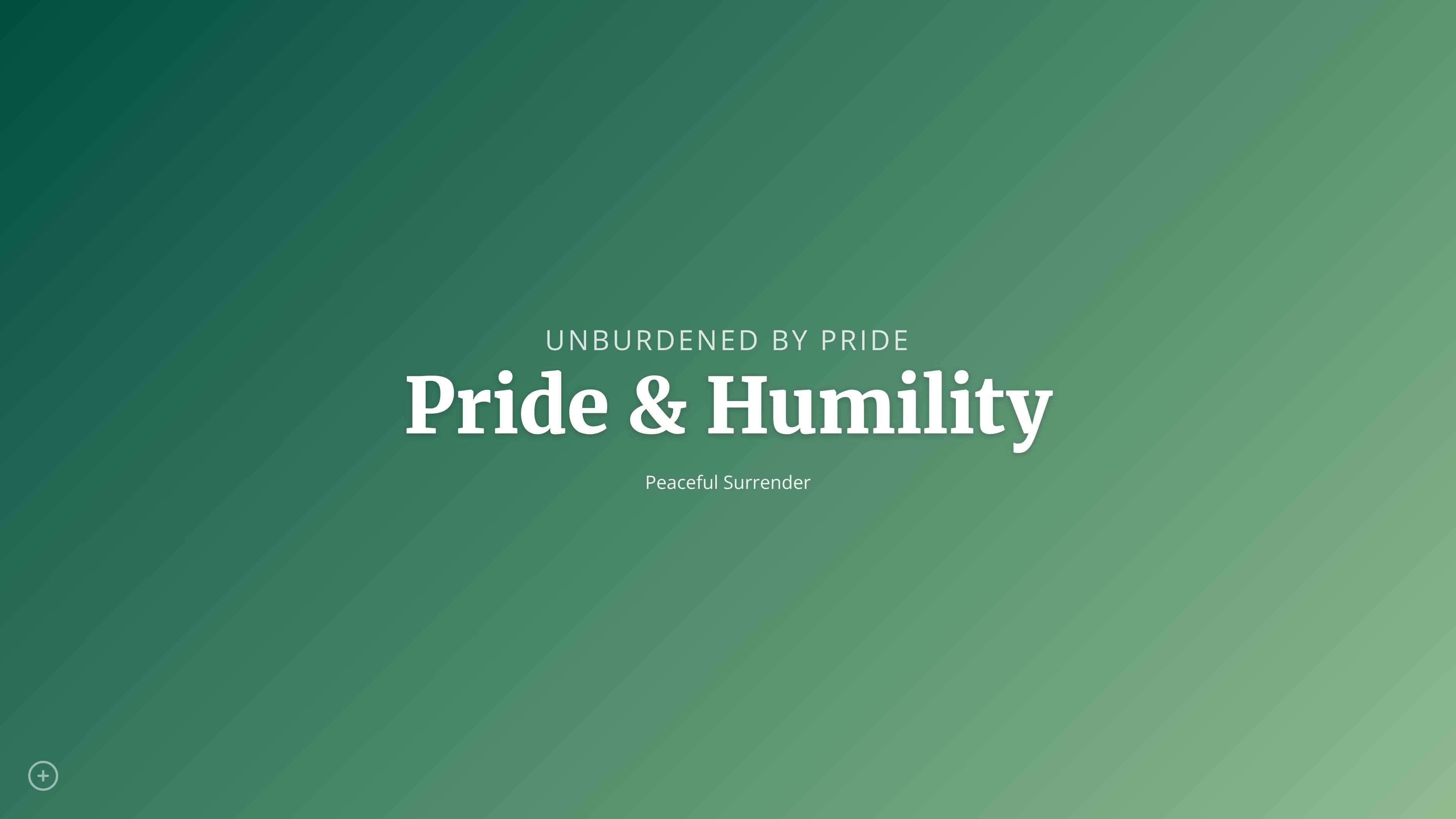 Pride & Humility sermon presentation slides - Slide 1