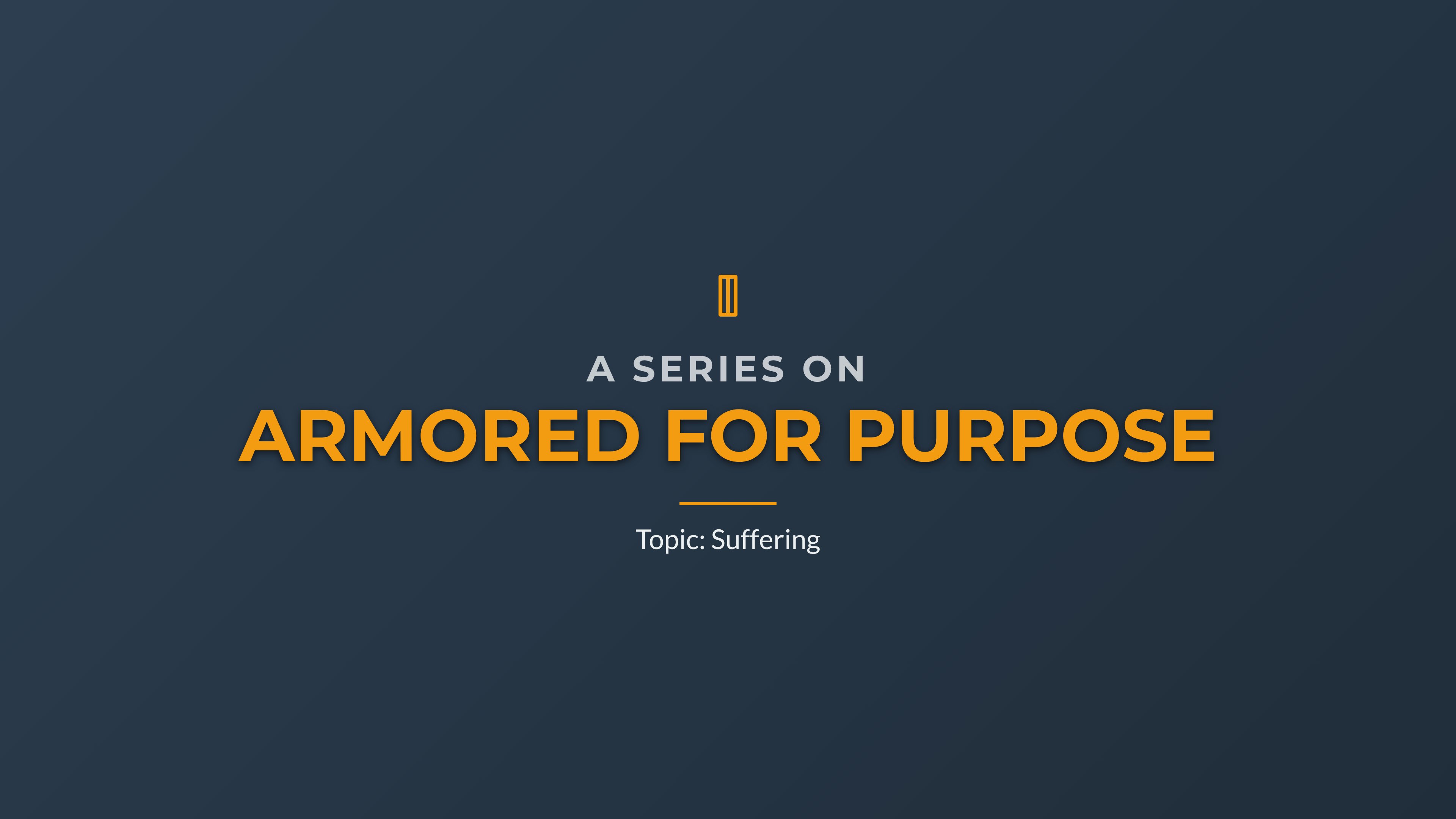 Suffering sermon presentation slides - Slide 1