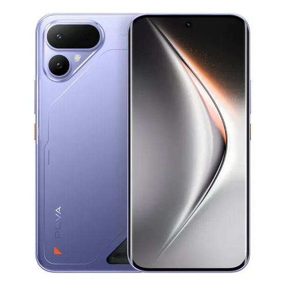 Tecno Pova Curve 2 5G 256gb Rom 8gb+8gb Ram 8000mah Carga Rápida de 45w Dual Sim 6.78" 7.42mm 1.5K 144Hz Pantalla Curva AMOLED NFC 50mp Diseño de Nave Espacial Interestelar MTK Dimensity 7100 Morado