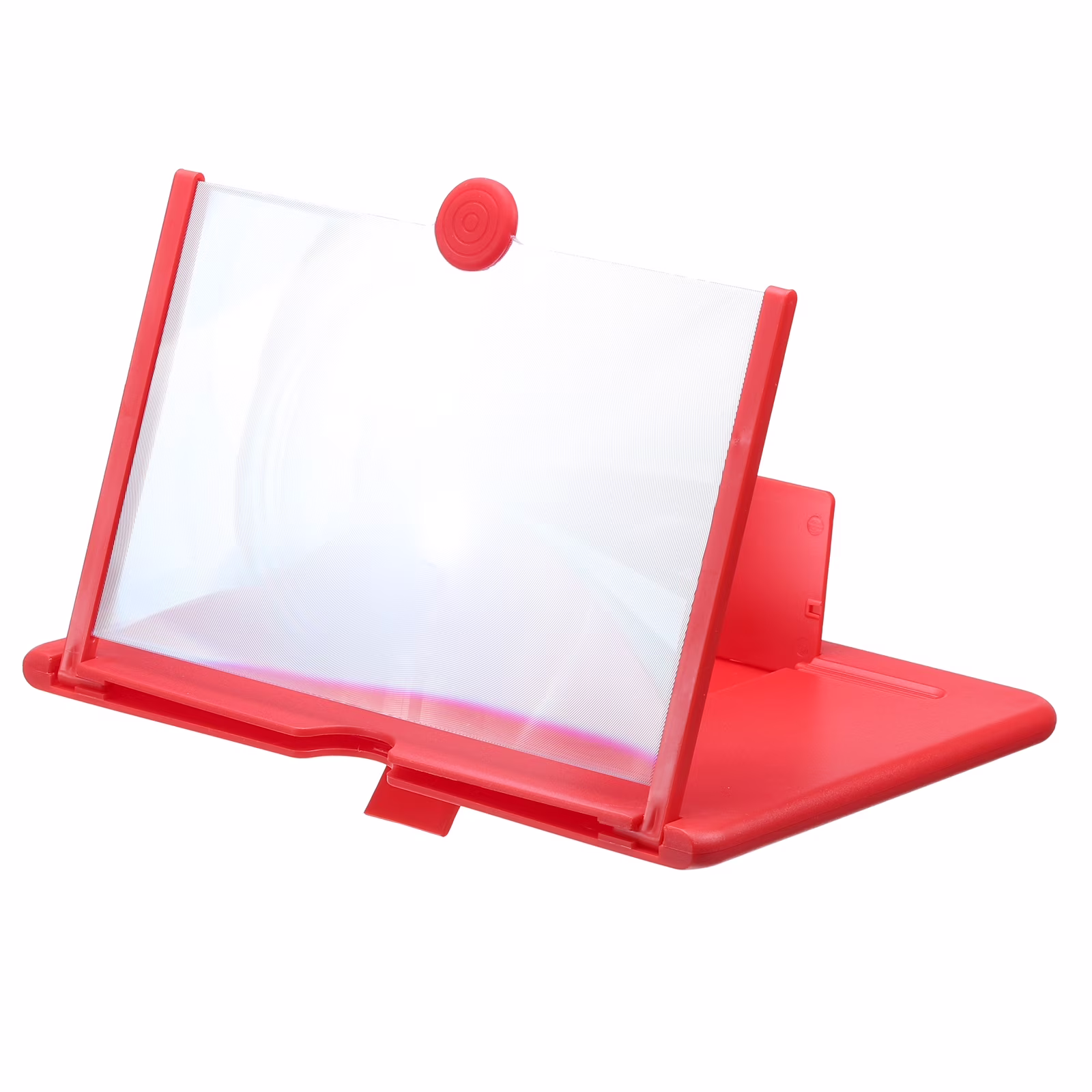 Amplificador de pantalla de 10" para teléfono celular, proyector de pantalla HD 3D, soporte amplificador rojo 8.7x7x0.5