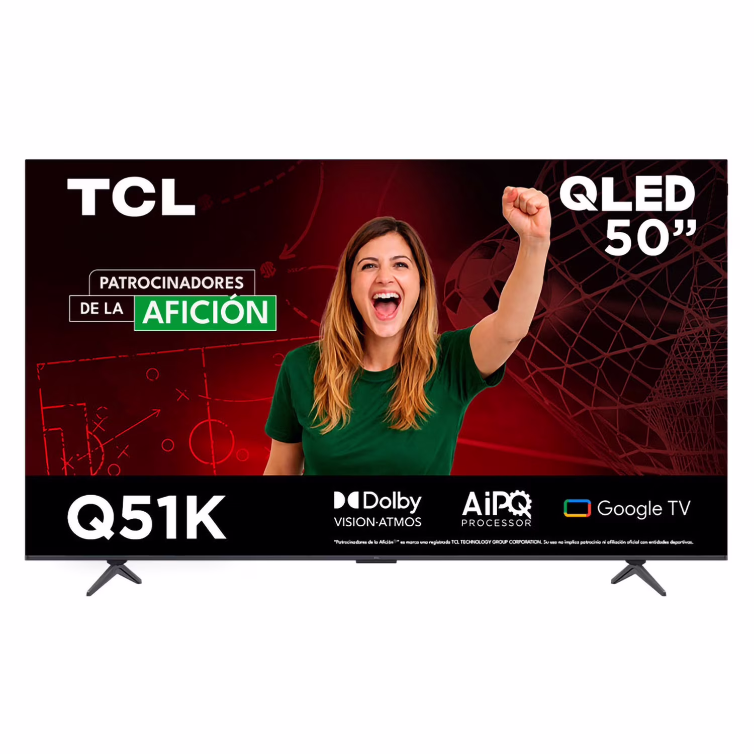 TV TCL Pantalla 50 Pulgadas QLED 4k Smart Google TV 50Q51KG