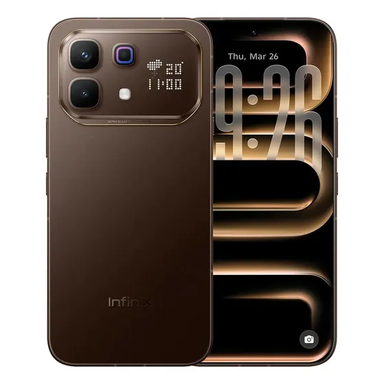 Celular Infinix Note 60 Pro 5G 256 GB ROM 8+8 GB RAM Marrón Moka Snapdragon 7s Gen 4 Dual Sim 6000 mah 90 W Carga Superrápida 30 W Inalámbrico 6.78'' Amoled 1.5K 144 Hz Active Matrix