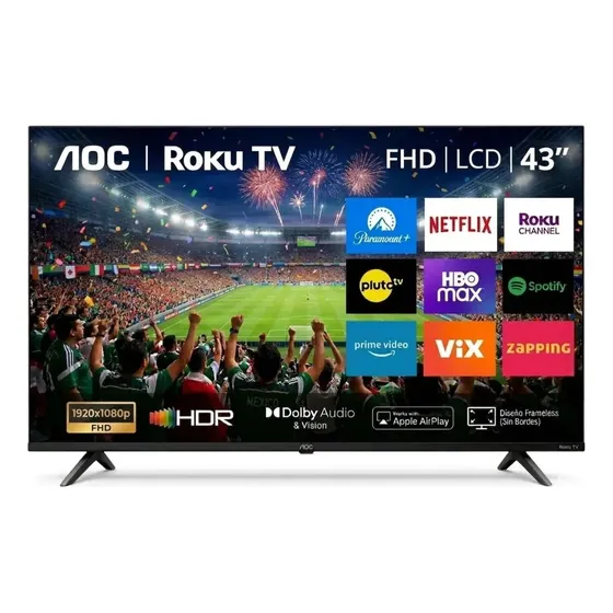 Pantalla Tv Aoc 43 Led 43 Fhd Led 43s5045 Roku