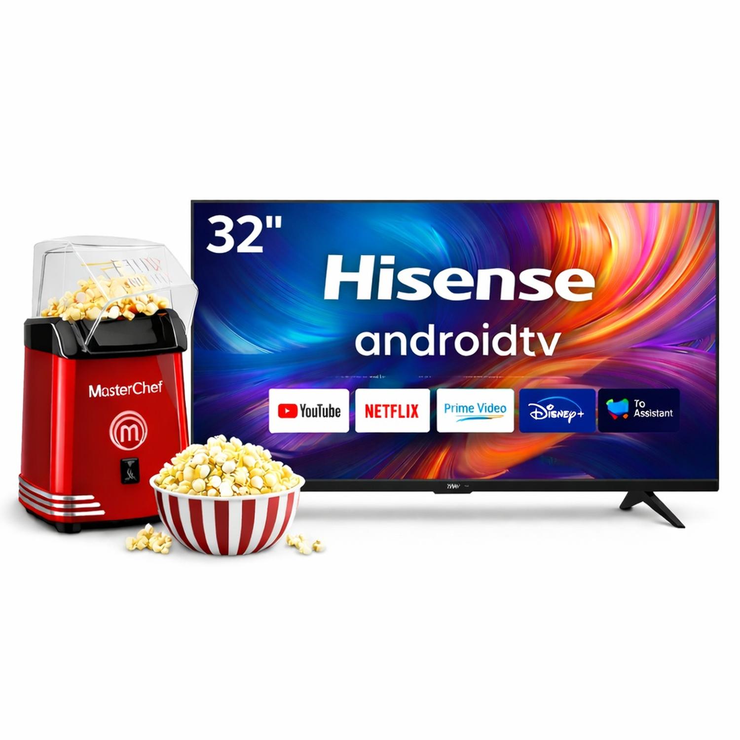 PANTALLA HISENSE 32 PUL SMART TV + PALOMITERA