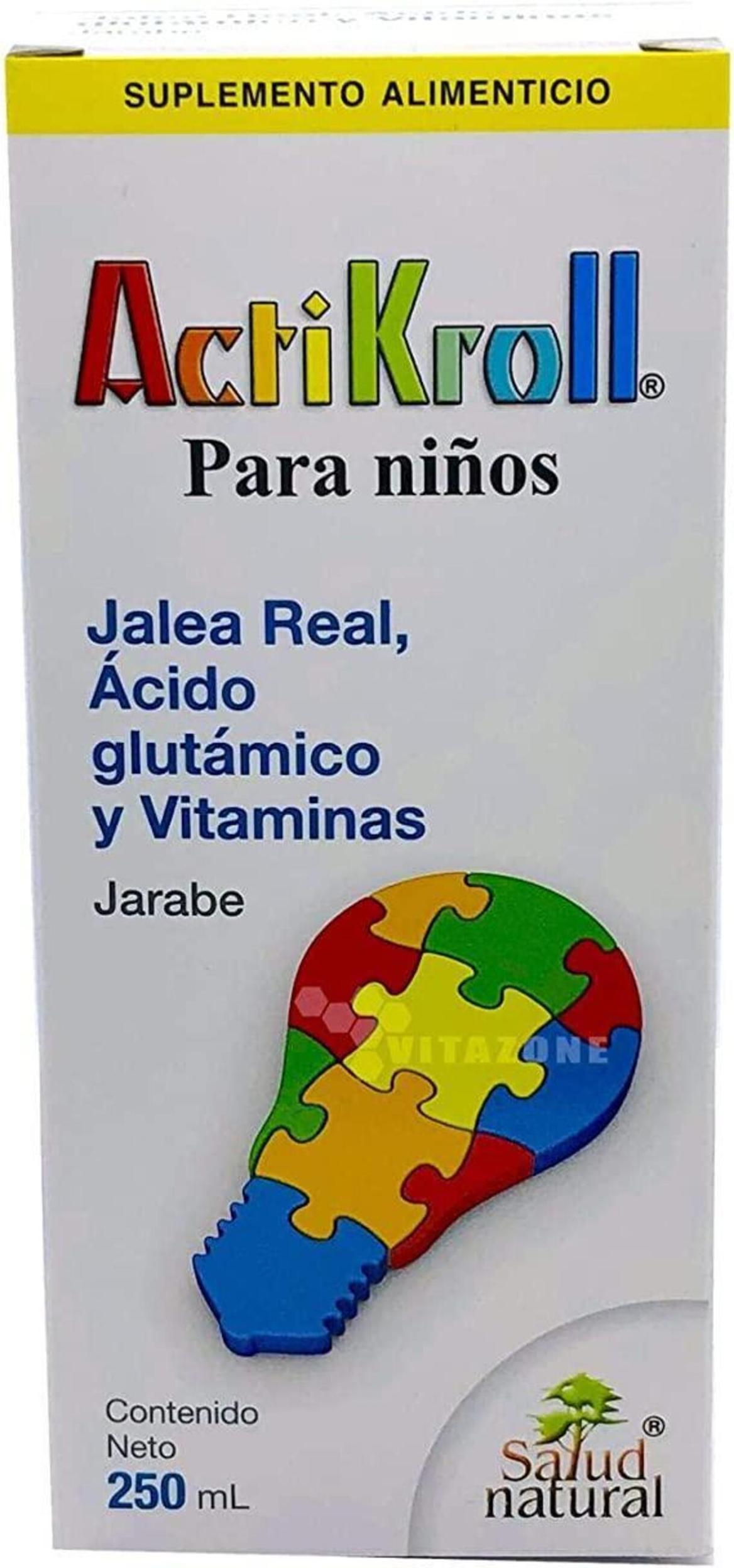 Suplemento Actikroll Jarabe Niños Jalea Real 250 ml Vitaminas