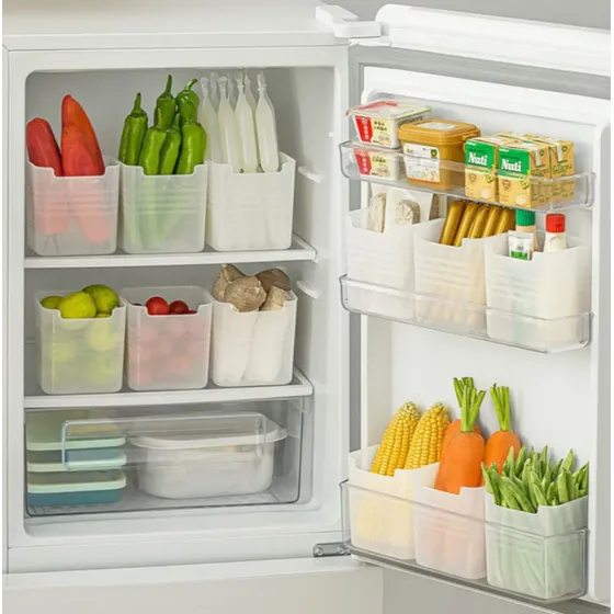 Juego 5 Organizadores De Plástico Para Refrigerador