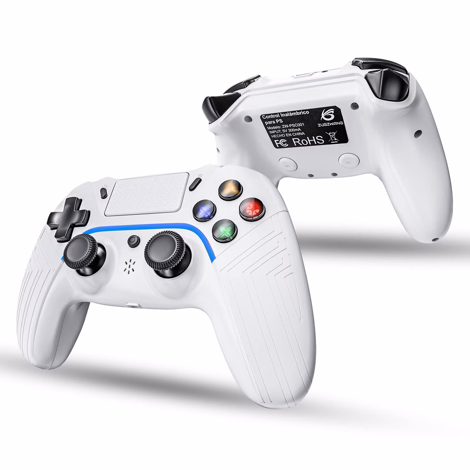 Zugzwang Control Inalámbrico Compatible Con Consolas Playstation Ps4/ps5(solamente Funciona Con Juegos De Ps4)/pc/ios/android Y