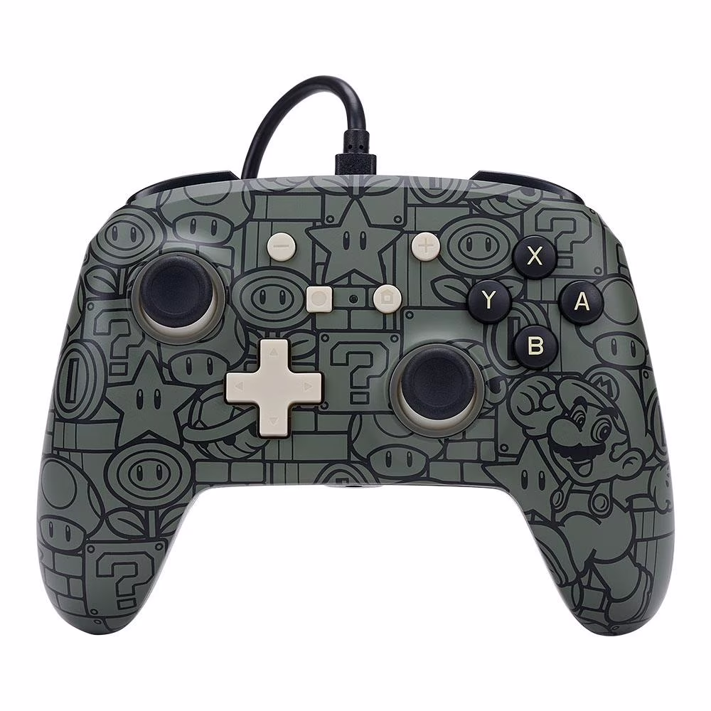 Control Alámbrico Nintendo Switch Power A Mario Power Up