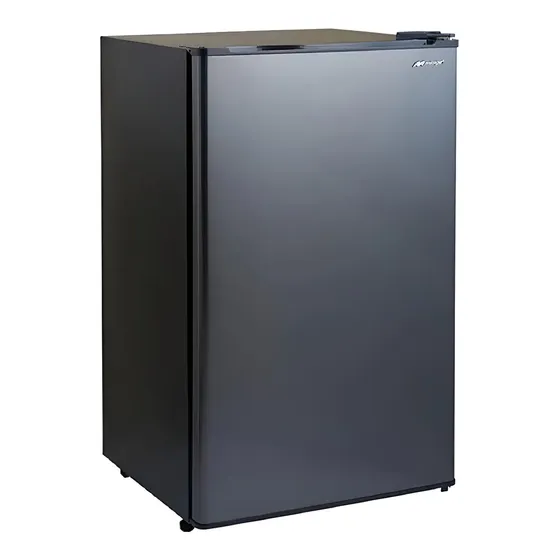 Refrigerador frigobar Mirage MRX33ES color acero inoxidable oscuro con capacidad de 93L
