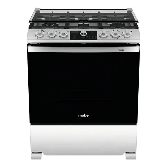 Estufa De Piso 76 Cm Inoxidable Mabe - Emh7613dtss0
