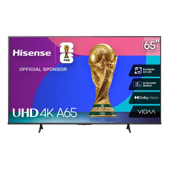 Hisense Smart TV Pantalla 65 Pulgadas LED 65A65NV Vidaa