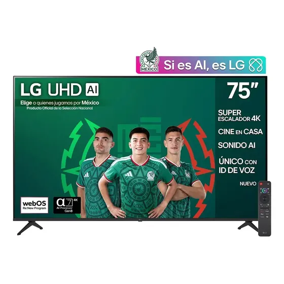 Pantalla 75 Pulgadas Lg Uhd Ai Ua8055 4k Smart Tv Webos 2025