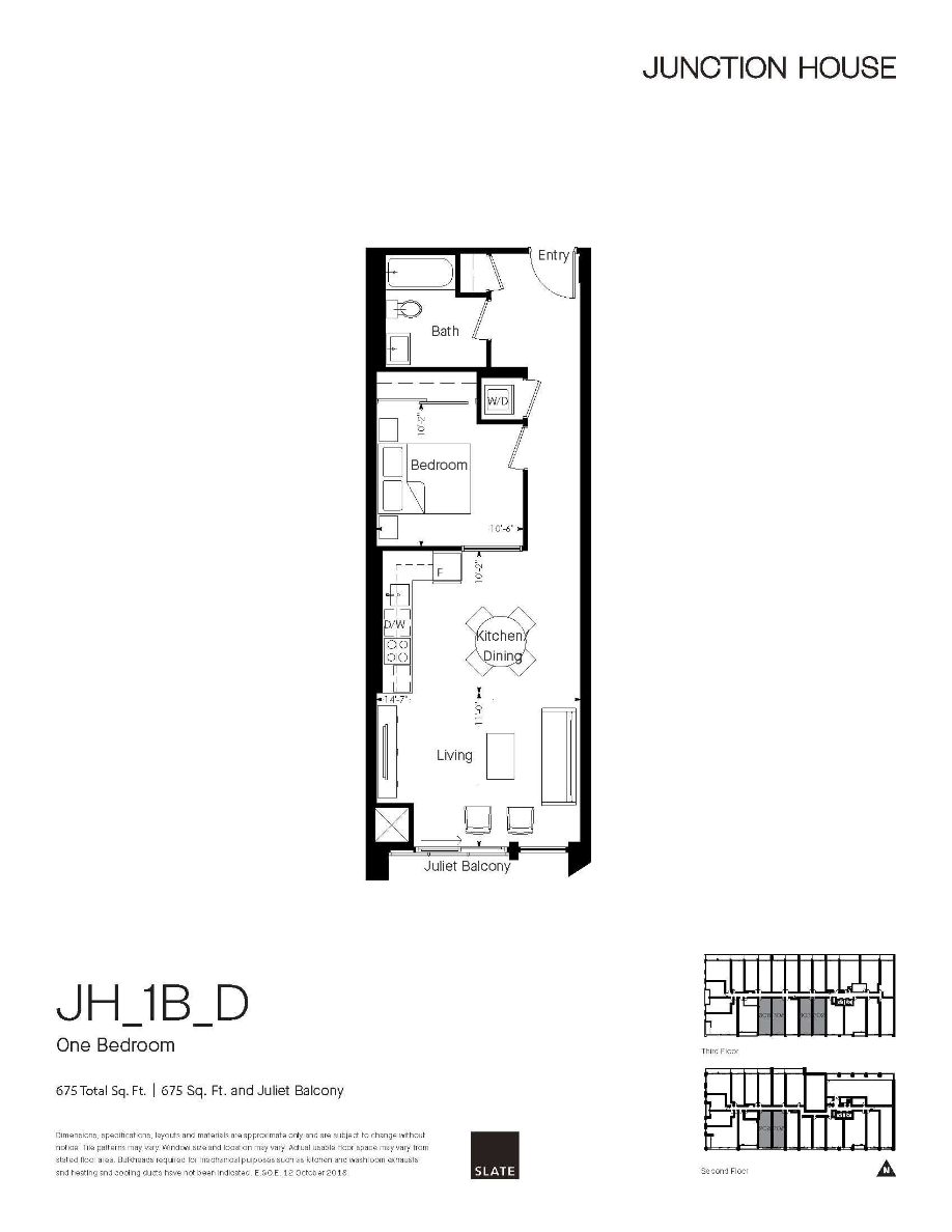 Junction House - 1B-S - Floorplan