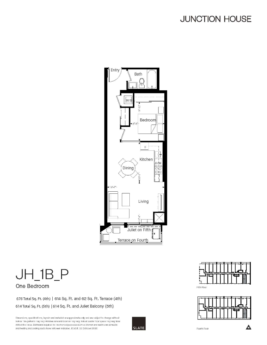 Junction House - 1B-L - Floorplan