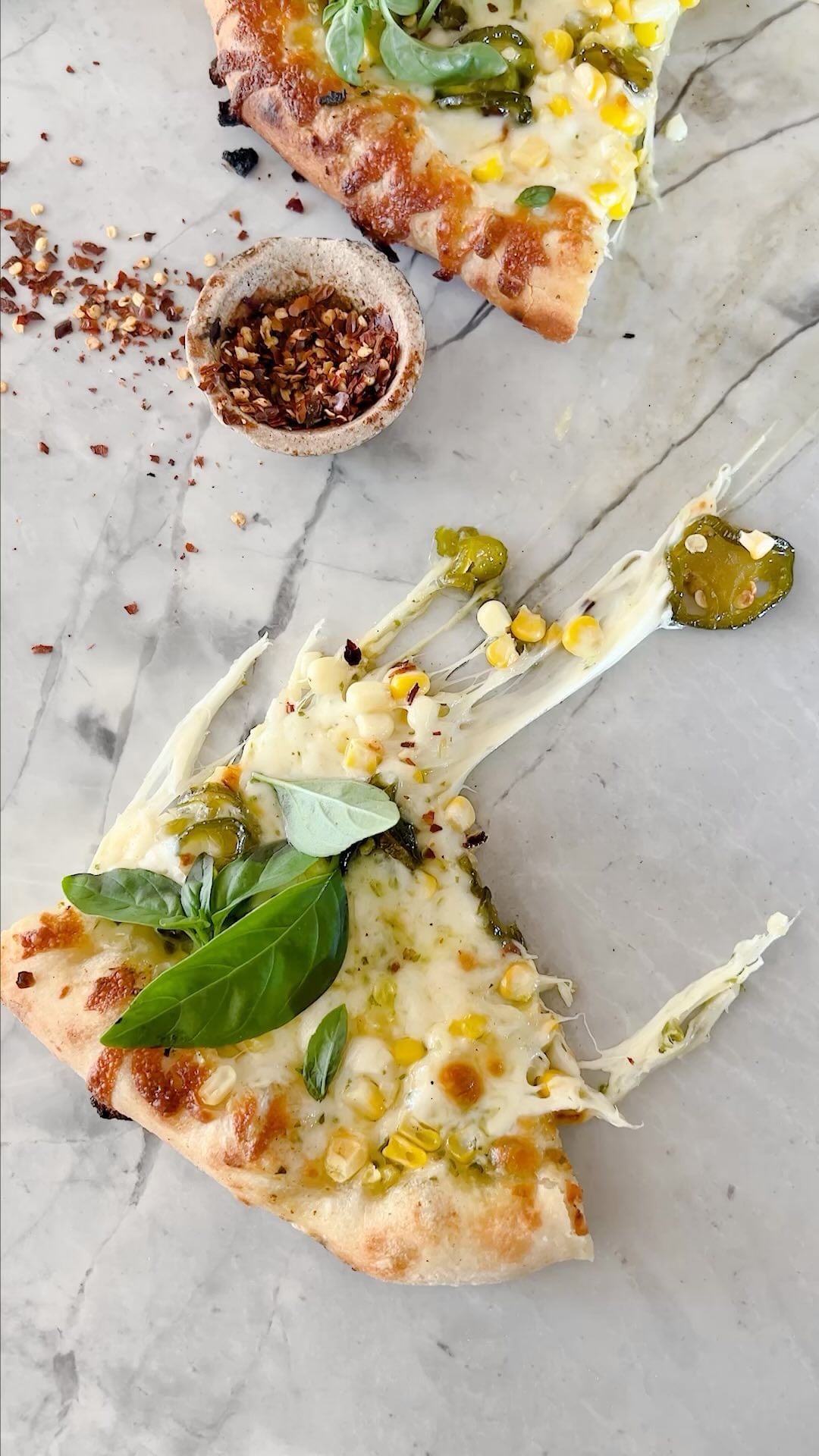 White Corn Pizza