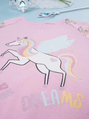 Pijama de unicornio rosa para niña - Prénatal
