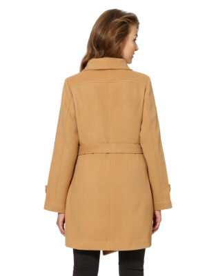 Abrigo marrón con cinturón - Prénatal