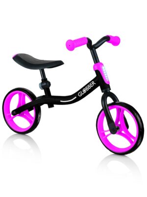 Globber - bicicleta go bike negra/rosa neón - Globber