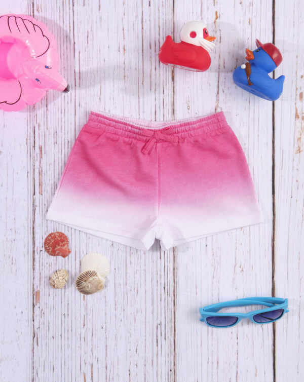 «Shorts» de tejido de punto con efecto degradado rosa/blanco - Prénatal