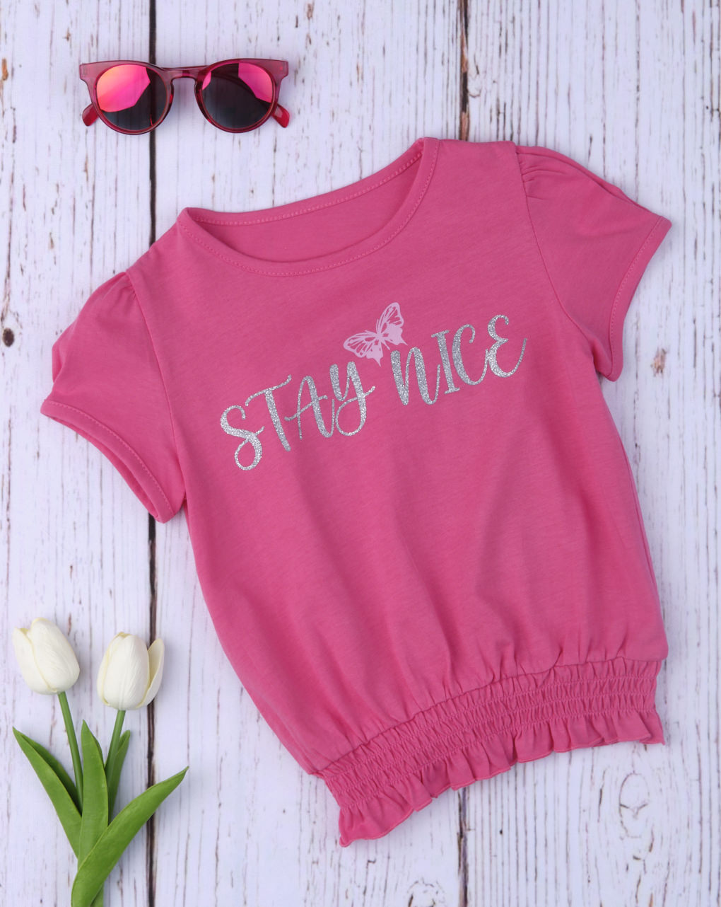 Camiseta de niña "stay nice" - Prénatal