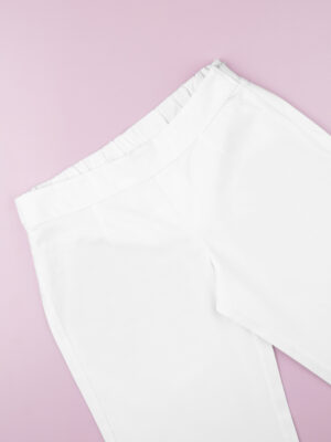 Pantalón premamá de pernera ancha blanco - Prénatal
