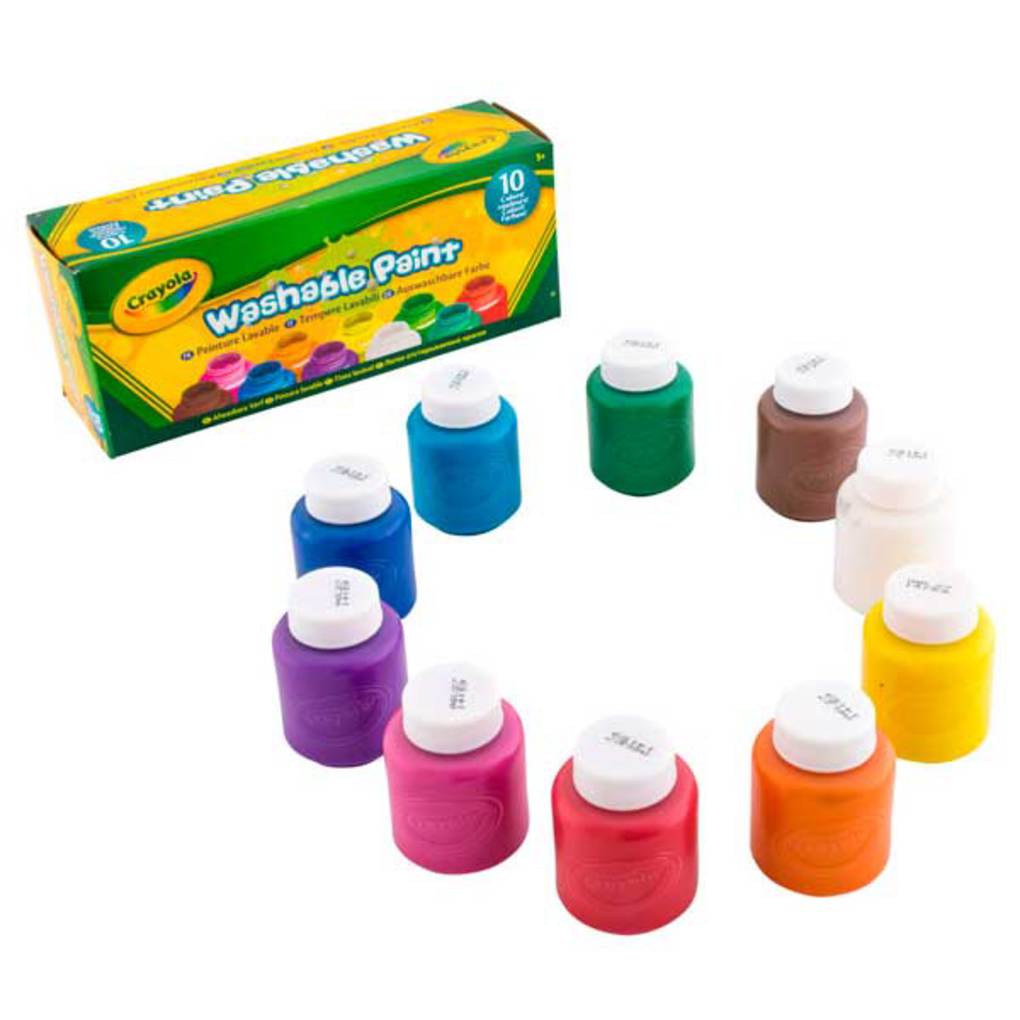 10 temperas lavables - Crayola