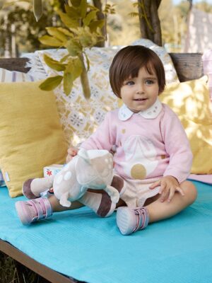 Jersey de tricot rosa para niña - Prénatal