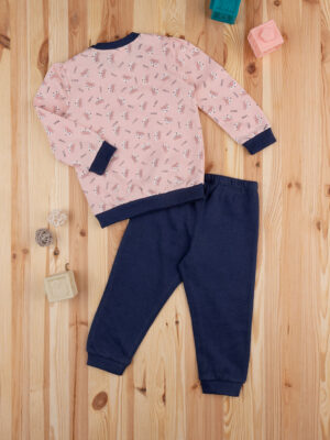 Pijama niña rosa/azul - Prénatal