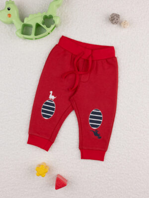 Pantalones rojos de vellón para bebés - Prénatal
