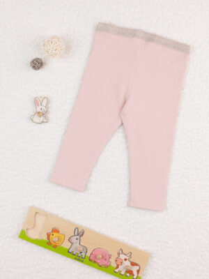 Legging de felpa rosa para bebé niña - Prénatal