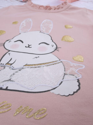 Camiseta rosa 'bunny' para bebé niña - Prénatal