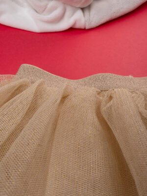 Falda de tulla dorada de niña - Prénatal