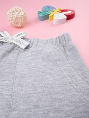 Pantalones de vellón para niña, color gris - Prénatal