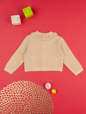 Cardigan tricot niña dorado - Prénatal