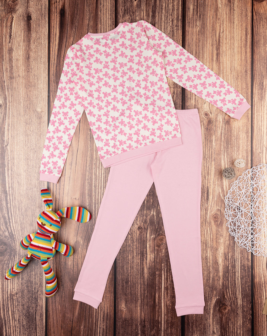 Pijama de dos piezas de niña ositos de peluche - Prénatal