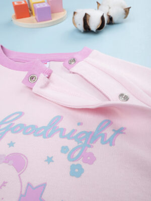 Pijama rosa "buenas noches" para niña - Prénatal