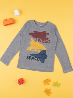 Camiseta bimbo gris "space" - Prénatal