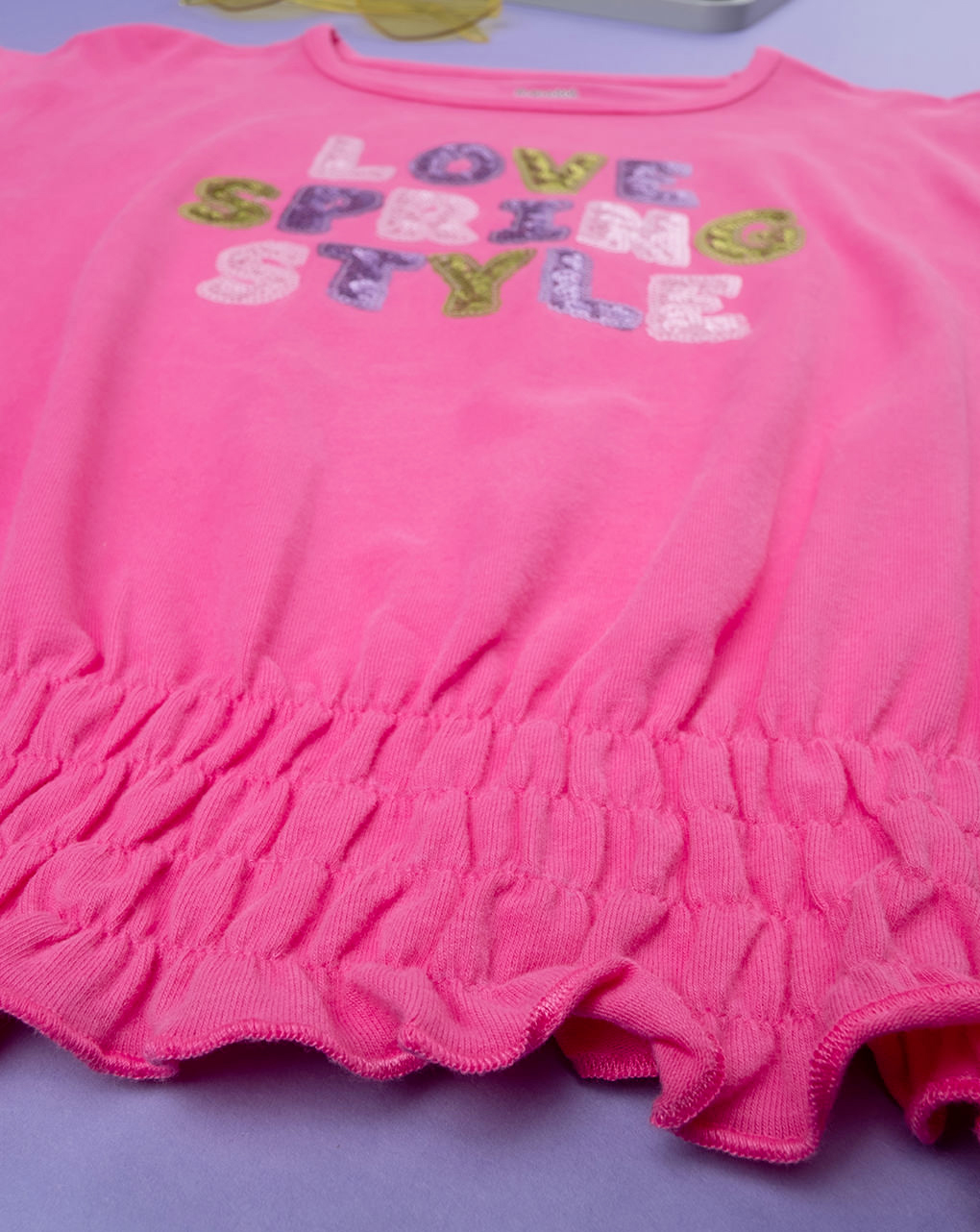 Camiseta jersey bimba rosa - Prénatal