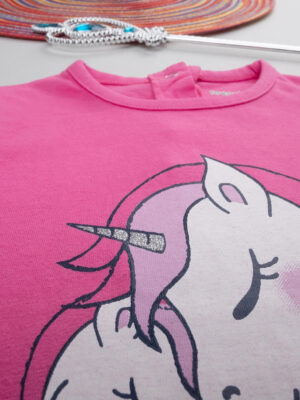 Camiseta bimba rosa "unicorno - Prénatal