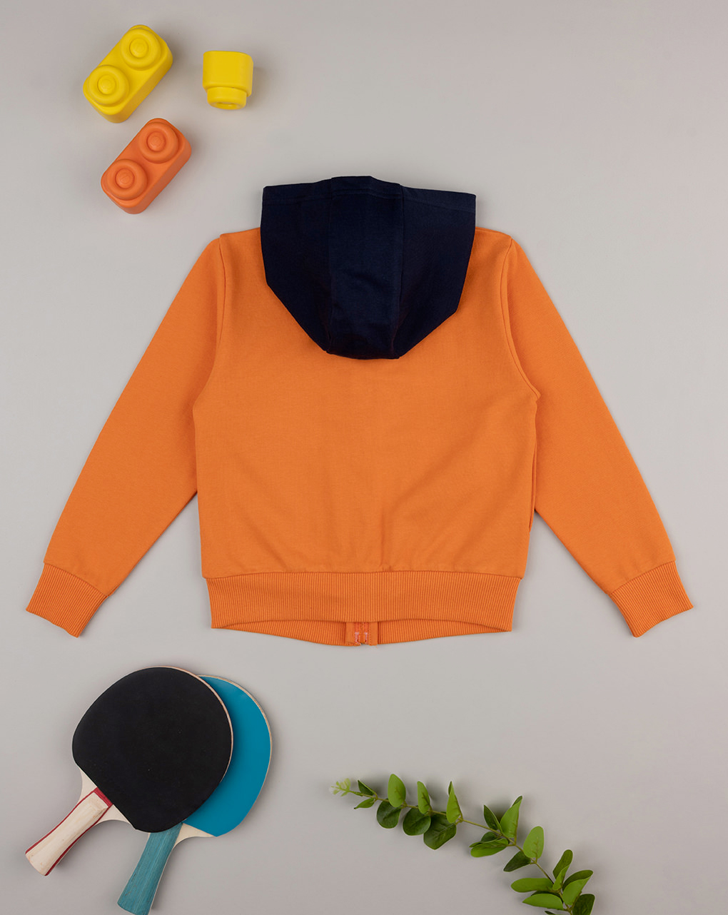 Sudadera con capucha naranja bebé - Prénatal