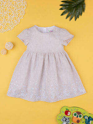 Vestido de bebé de lino beige - Prénatal