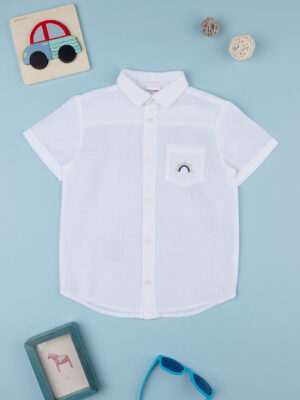 Camisa blanca de lino para bebé - Prénatal