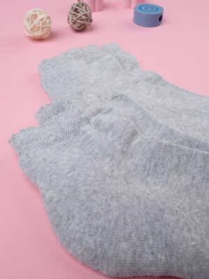 Lote de 2 pares de calcetines cortos mélange grises - Prénatal