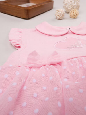 Pelele de bebé recién nacido rosa con tul - Prénatal