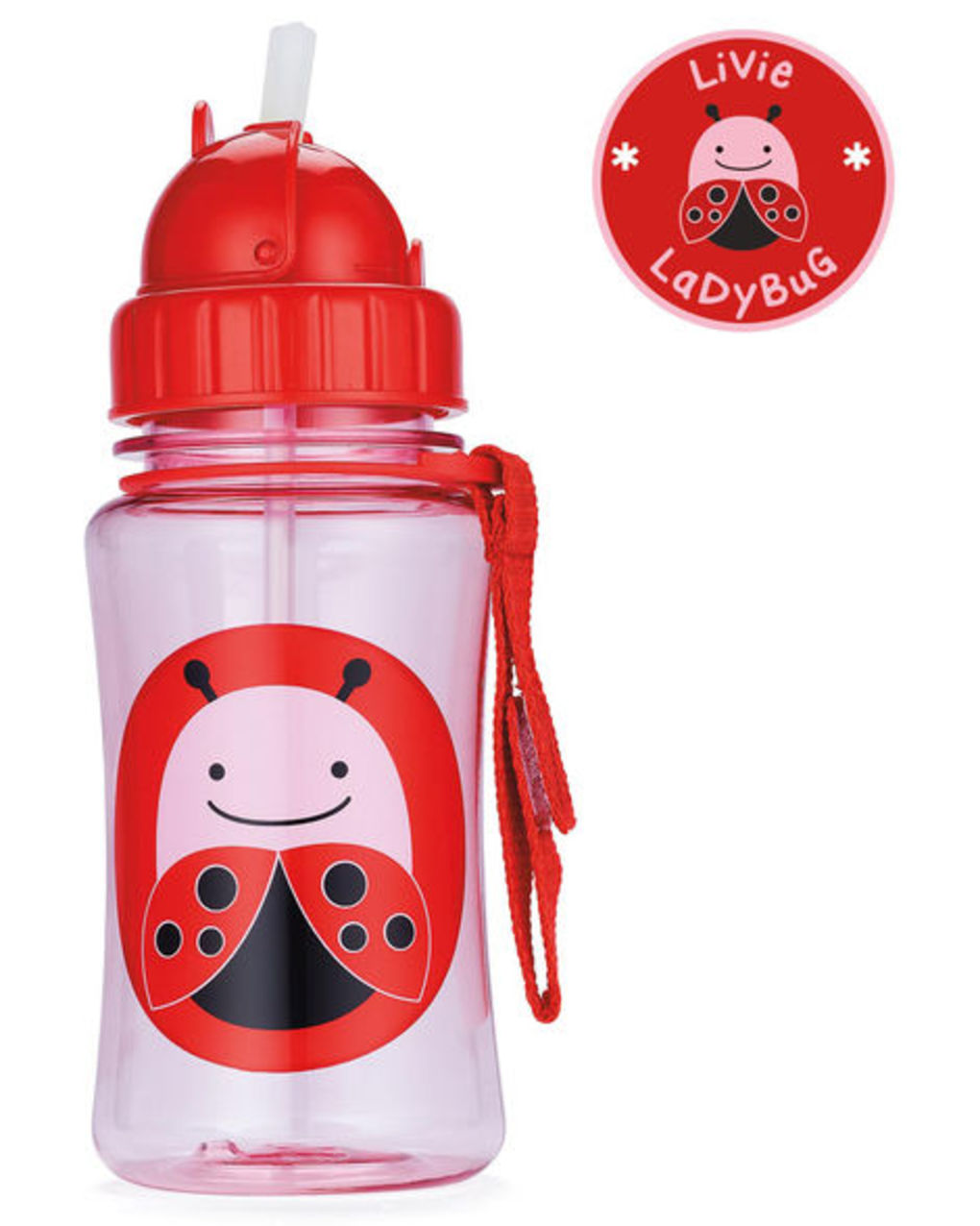 παγούρι με καλαμάκι zoo - ladybug / 350ml - SKIP HOP