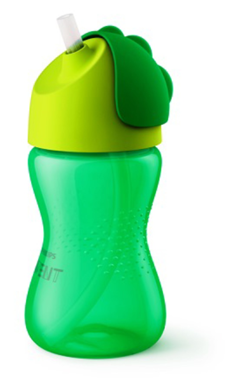 ποτήρι με καλαμάκι 300ml πράσινο - Philips Avent