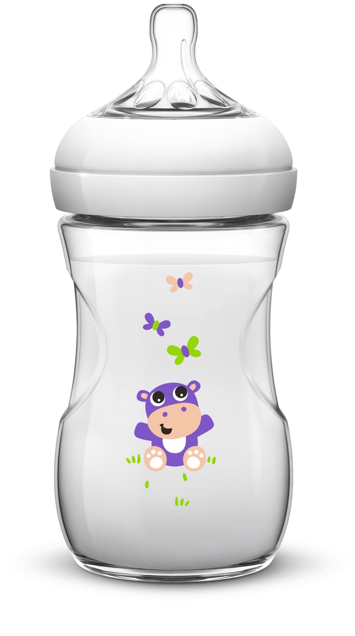 Natural μπιμπερο 260ml, ιπποποταμοσ - Philips Avent