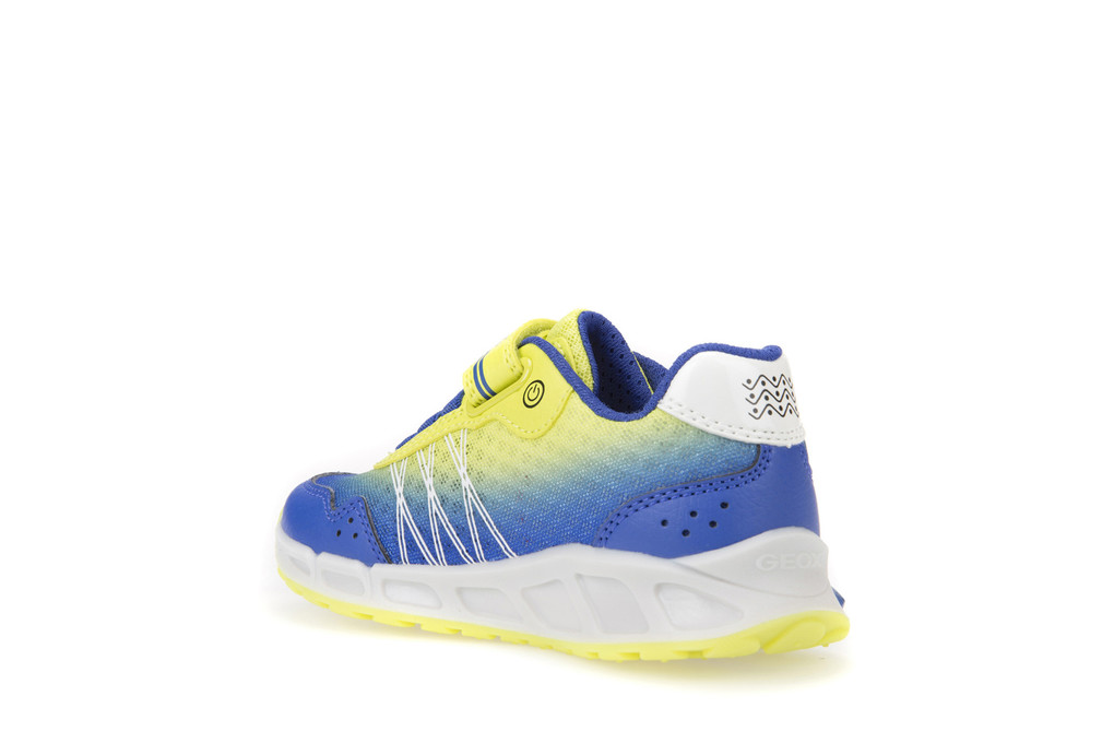 Sneakers j shuttle boy royal/lime μεγ.24-27 - Geox