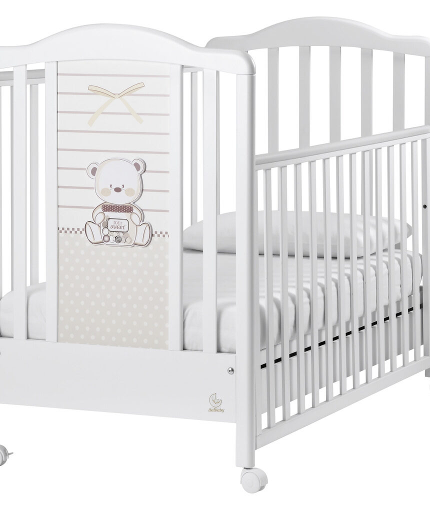 Italbaby κρεβάτι mon amour λευκό 70x130 cm - italbaby