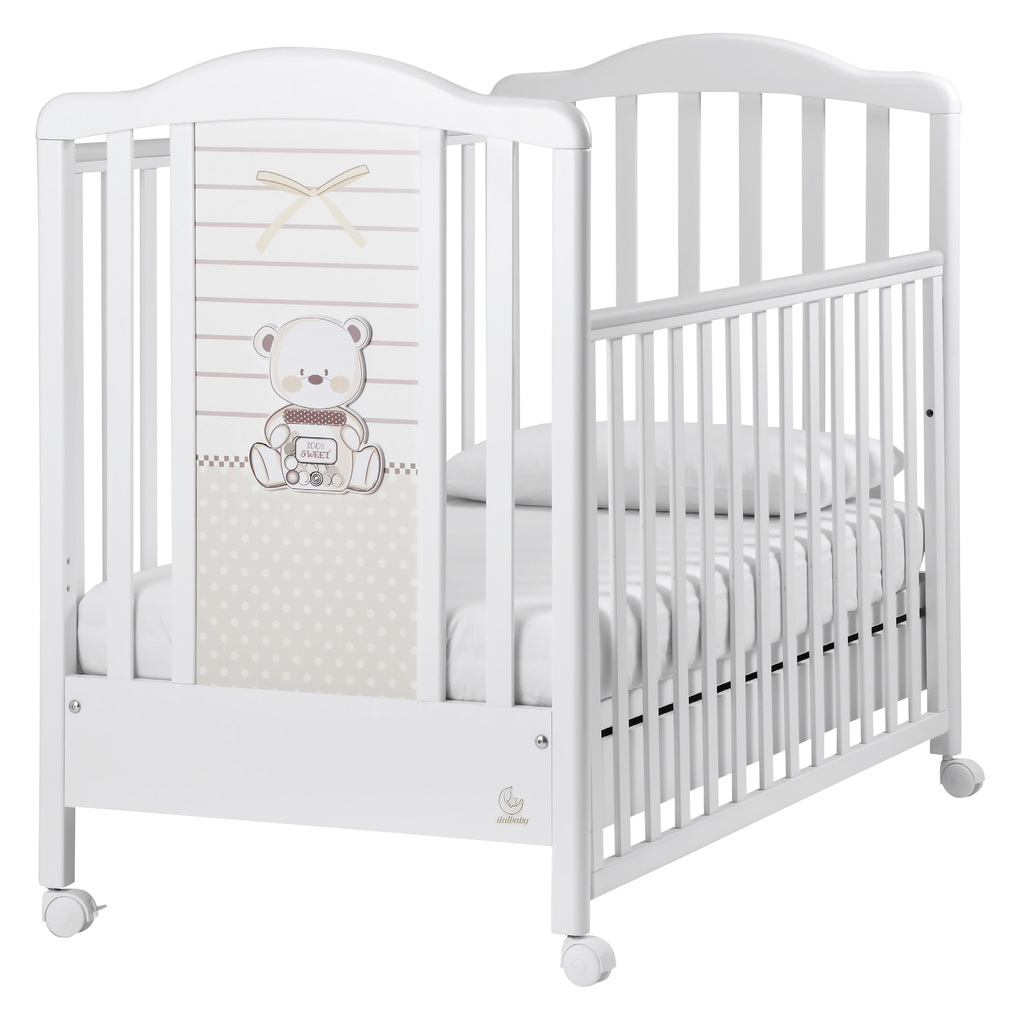 Italbaby κρεβάτι mon amour λευκό 70x130 cm - italbaby